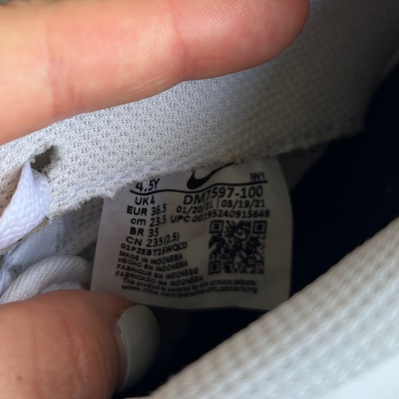 Nike Air Force 1 LV8 GS Multicolor Sneakers Size 4.5 Youth W/Original Box - Picture 11 of 16